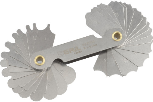 BERIL radius template No. 1 (1.0 - 6.5 mm)