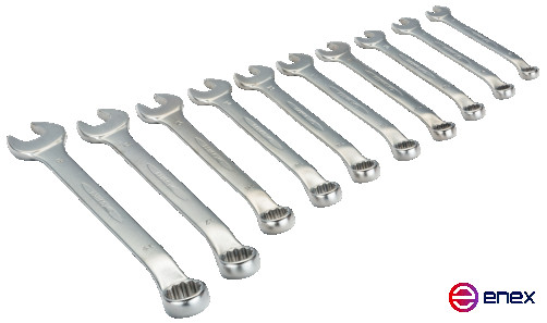 Ключ комбинированный изогнутый, 50 мм, хромированный