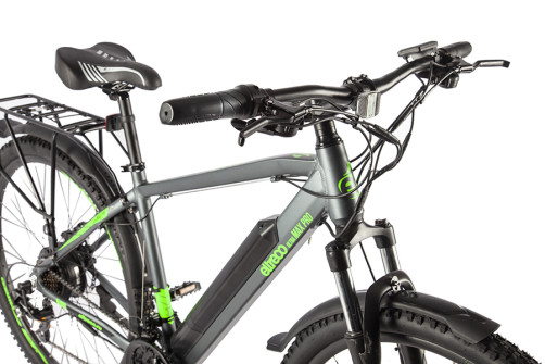 Велогибрид Eltreco Ultra MAX PRO Черно-зеленый-2509