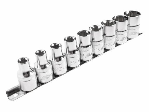 TORX 1/2" E10-E24 9-piece JTC Socket Head Set /1/6/24