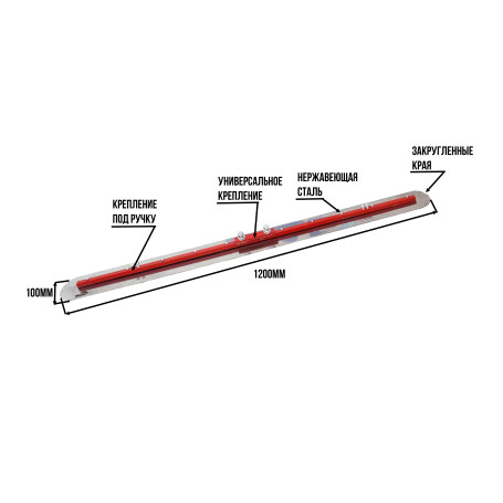Гладилка стальная под щетку. Серия ПРОФИ
