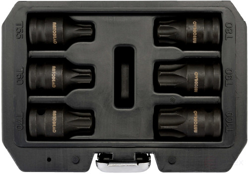 Impact Head Set 1/2" External TORX T55-T100 (6p.; L-44mm; case) Car Body (40194)