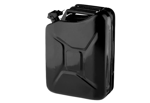 Metal canister 20 liters black