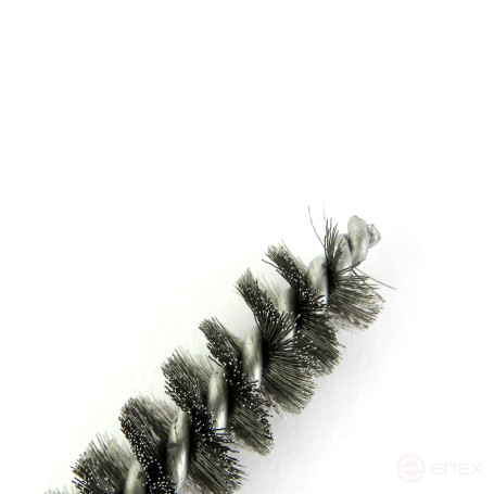 Ruff D15, pile corrugation steel 0.15, M6 thread fit (14-210), brush for cleaning and cleaning holes, channels, heat exchanger, tubes and equipment in furnace, chimney, boiler systems