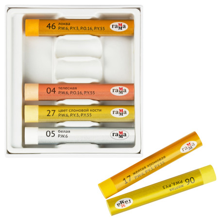 Pastel oil Scale "Studio", "Sun glare", 6 colors, cardboard. package, European weight