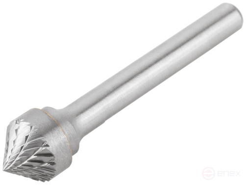 Шарошка карбидная, штифт 6 мм, тип "K", зенкер 90 градусов 12х6х51 мм