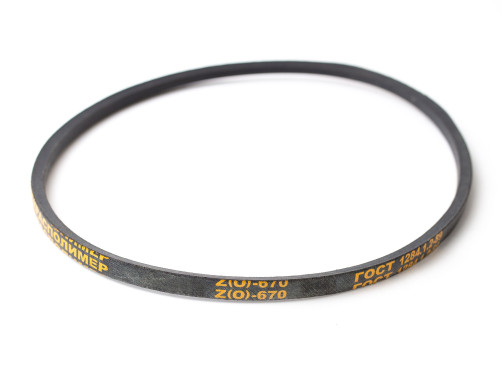 Wedge drive belt Z(0)-670 "Sibkraspolymer"