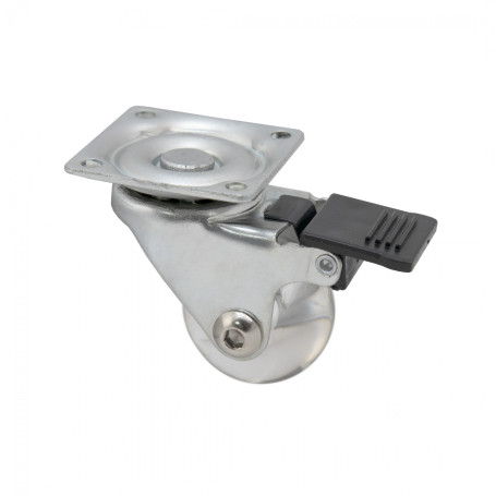 Wheel meb. CRYSTAL/1 d35 h51 with a platform with a torm., transparent AKS