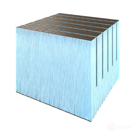 Real transverse panel 2500x600x100 #2 grid 1/epps100/grid 0