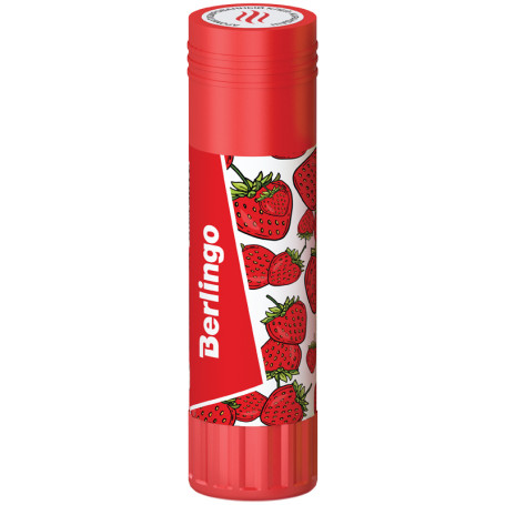 Клей-карандаш Berlingo "Aroma", 21 г, ароматизированный (мята, лимон, клубника, роза), ПВП