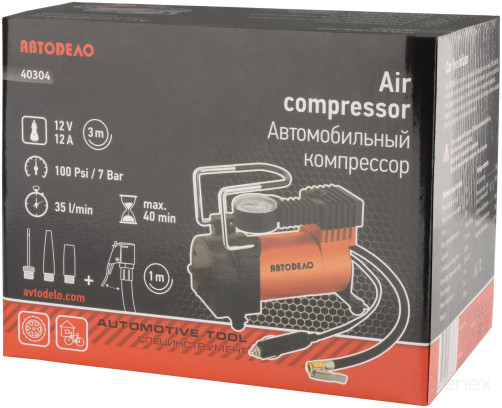 12V Auto Compressor (10.5 ATM 35L/MIN) Avtodor 40304