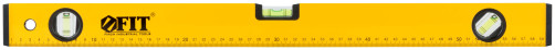 Уровень "Старт", 3 глазка, желтый корпус, фрезер. рабочая грань, магниты, шкала 600 мм