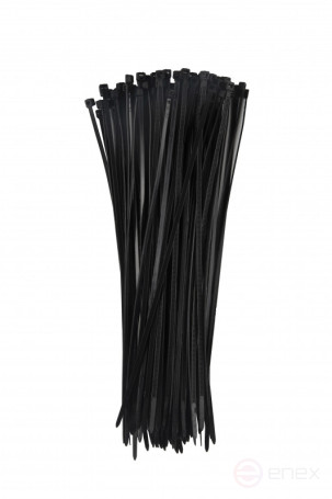 WRline WR-SHN-36-250B Стяжка-хомут 3,6х250 мм, кабельная нейлоновая 6,6, неразъемная, цвет черный (100шт)