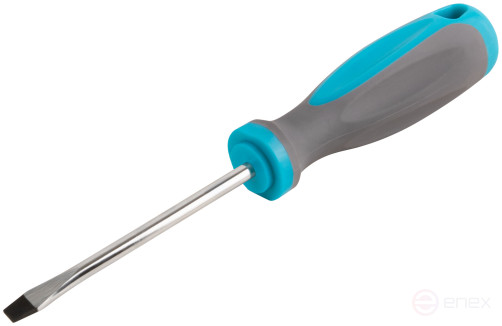 Screwdriver, CrV steel, rubberized handle SL6 x 100 mm