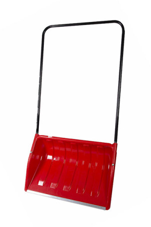 Plastic scraper with aluminum bar and metal handle (primary polypropylene with the addition of frost-resistant components)