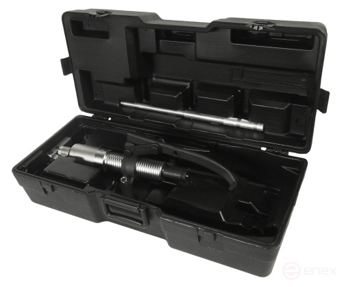 Съемник гидравлический 8т, длина 229/57, ширина 100/350, поршень 85мм масса 8.2кг в кейсе JTC