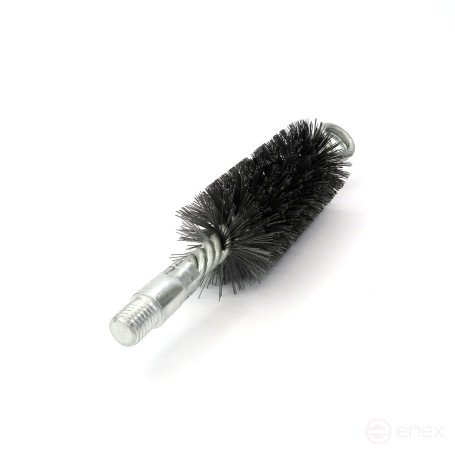 Ruff D40 reinforced with a ring, pile steel 0.30, M12 thread fit (14-340), cleaning brush for holes, heat exchanger, pipes, boilers, chimney