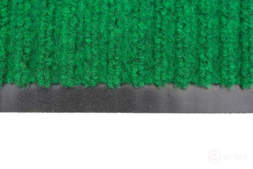 Outdoor dirt-resistant pile Mat Ribbed 1200x10000 mm Green