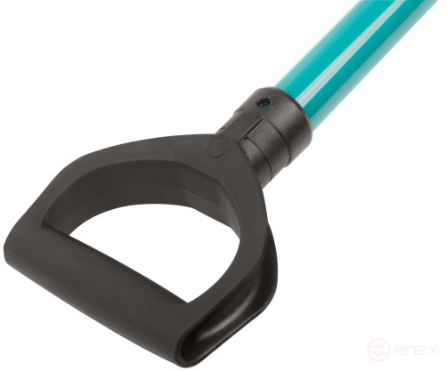 Shovel for snow removal, galvanized steel sidewalk, aluminum handle 500x330x1320 mm