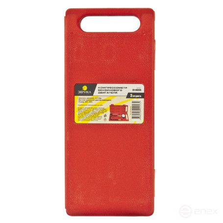 Компрессометр бензинового двигателя ER-86305 (0-21Bar, М14, М18 + жесткий прижимной адаптер-переходник) 3пр., в кейсе ЭВРИКА /1/20