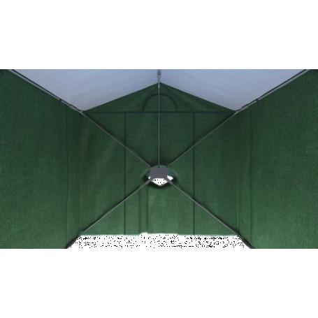 Палатка сварщика МногоТентов нефтяник 2x2,5x2.4 м (Стены брезент ОП/крыша ткань ПВХ)