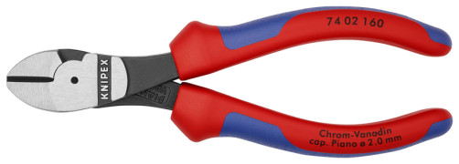 Бокорезы особ. мощн., рез: провол. ср. Ø 3.4 мм, твёрд. Ø 2.5 мм, роял. струна Ø 2 мм, L-160 мм, чёрн., 2-к ручки