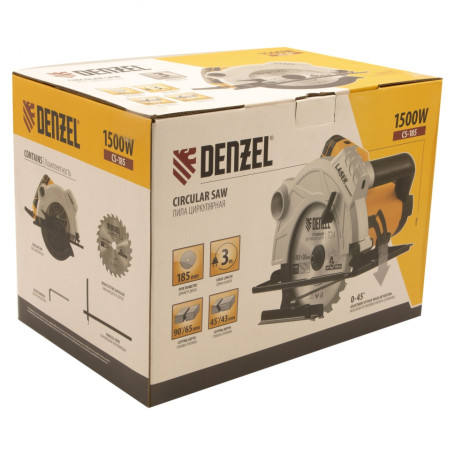 Circular saw CS-185, 1500 W, 185 mm Denzel