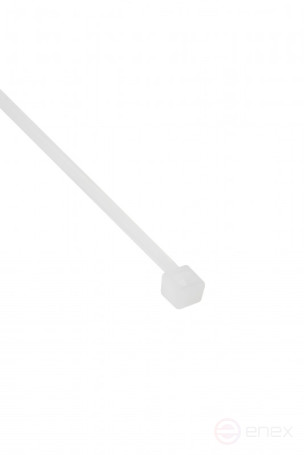 WRline WR-SHN-25-150W Стяжка-хомут 2,5х150мм, кабельная нейлоновая 6,6, неразъемная, цвет белый (100шт)