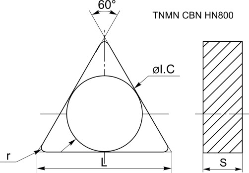 Plate TNMN160412S02020 CBN HN800