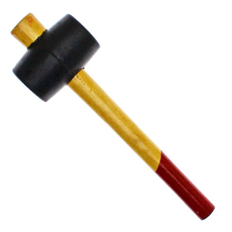 Киянка резиновая, черная, деревянная ручка 250гр, ЧЕГЛОК (30/60)