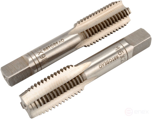 Метчик ручной М6*1,00мм АвтоDело (набор 2шт.пластм/ф) 40821