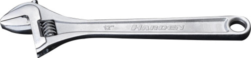 Adjustable wrench, 304 mm, chrome-plated// HARDEN