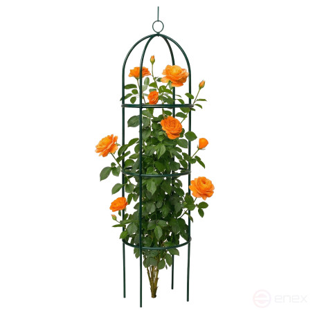 Geoplastboard support for roses, collapsible, height 185cm, metal