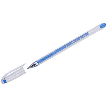 Set of gel pens Crown "Hi-Jell Color" blue, 0.7mm, 12 pcs