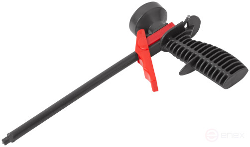 Пистолет для монтажной пены, пластиковый корпус, пластиковая трубка