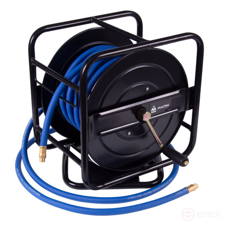 Pneumatic hose 10x15 mm, 20 m, on an open coil, PVC composite, 1/4" thread MASTAK 684-10120HR