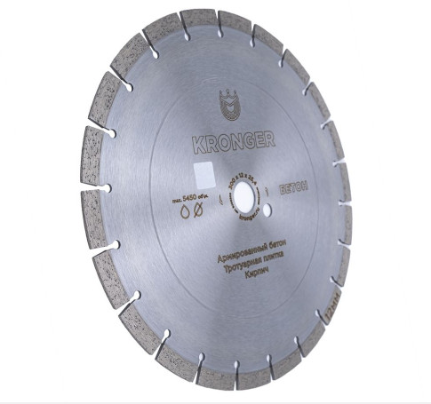 Diamond disc on reinforced concrete 300 mm Concrete Kronger