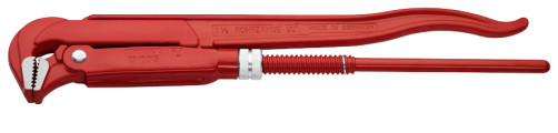 Pipe wrench 1 1/2" Swedish type, straight. sponges 90°, Ø60 mm (2 3/8"), L-420 mm, Cr-V