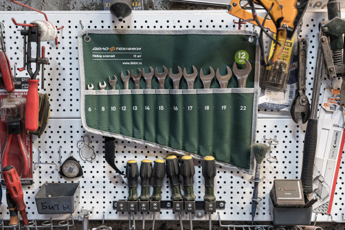 Набор ключей комбинированных 12 шт. (6,8,10,12,13,14,15,16,17,18,19, 22 мм) (ЕВРО) планшет тетрон.