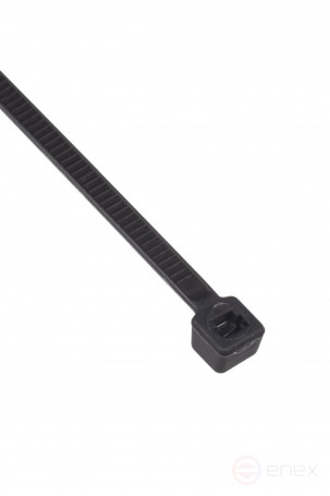 WRline WR-SHN-36-200B Стяжка-хомут 3,6х200 мм, кабельная нейлоновая 6,6, неразъемная, цвет черный (100шт)