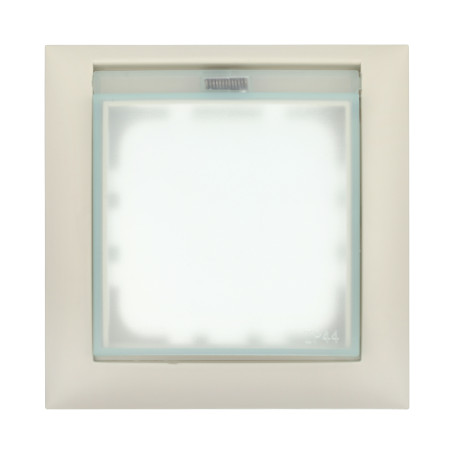 Universal protective frame with cover for switches and sockets (beige) LK60