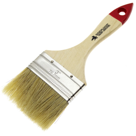 Flat brush "Standard", 75 x 12mm, in/in 39mm, natural.bristles, Cheglok (12/360)