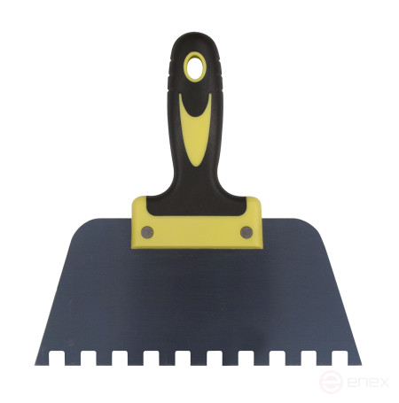 The "Master" spatula is serrated, with a plastic two-component handle (blade width 250 mm)