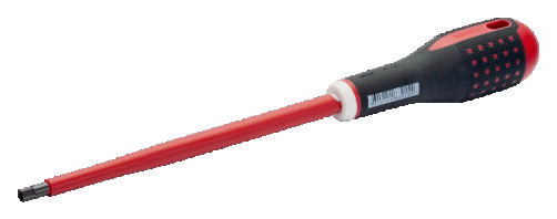 Insulated screwdriver with ERGO handle for 3x125 mm hex socket screws