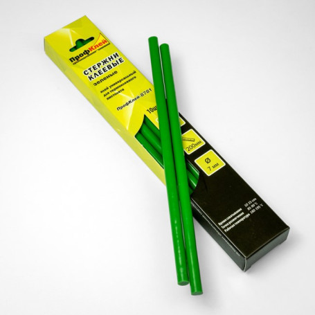 Glue rods of ProfClei – 8781, green, universal, 10 pcs.