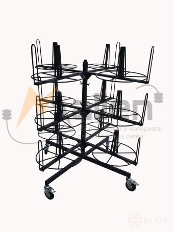 Rack for storing and unwinding coils of SBR 12-0,4-30 MALIEN cable