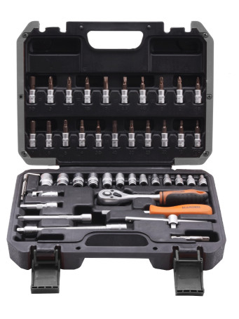 Car Professional Tool Set 1/4" 46 pieces CRV // HARDEN