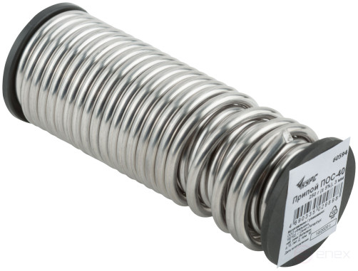 Solder POS 40 with rosin, wire diameter 3 mm, on a coil, 250 gr.
