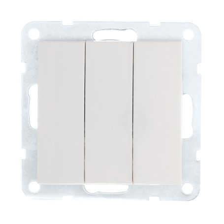 Switch 3-cl.(diagram 1+1+1 ) 16 A, 250 B (white) LK80