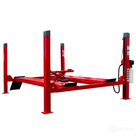 Подъемник электрогидравлический 4т 190-1900мм 4-х стоечный 220В (ручной спуск) GTE